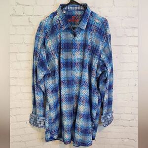 Men's David Jones longsleeve button-down shirt, size 2XLT